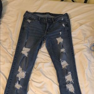 Distressed hollister jeans